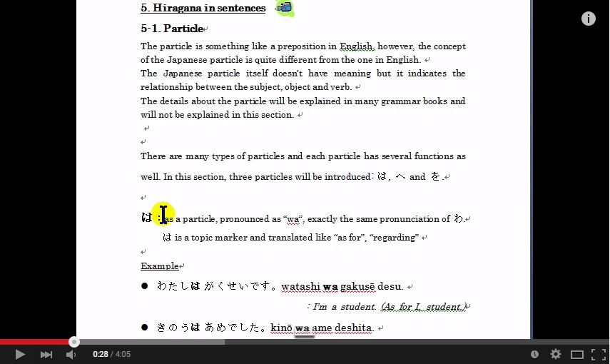 japanese particles