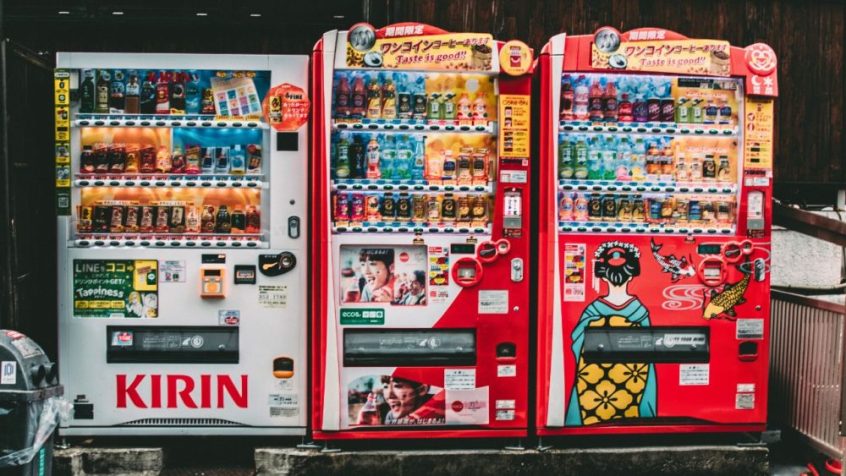 Japanese unique vending machines