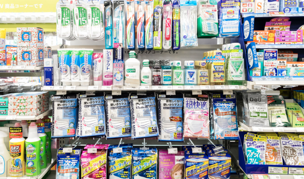 japan convenience store toiletries and cosmetics 