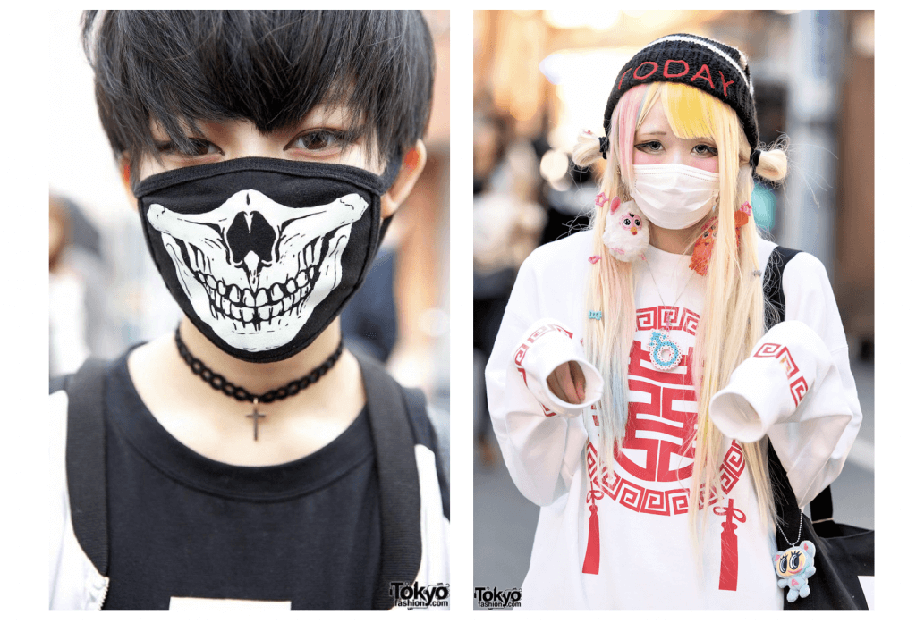 fashion masks in Japan