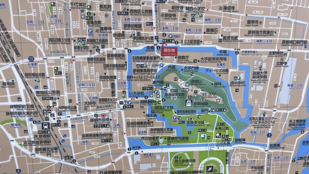 hikone castle map