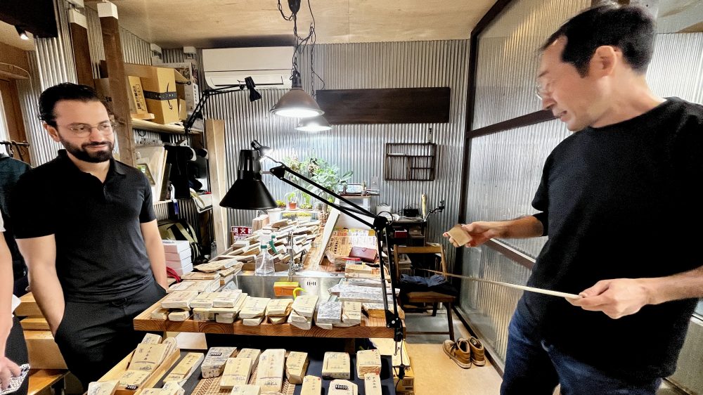 Knife sharpening experience tour in Kyoto